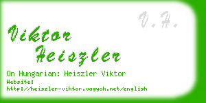 viktor heiszler business card